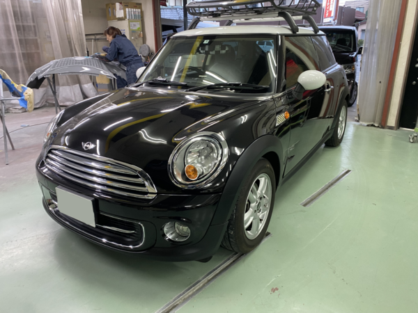 BMW　MINI 　左フロントフェンダー　フロントドア　交換　　相模原市