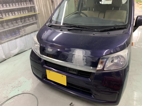 ダイハツ ムーブ ボンネット 板金修理 車のお悩み事やご不安を迅速に解決する日本一の板金塗装 Bsw