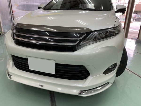 トヨタ　ハリアー　フロントスポイラー交換（モデリスタ）　相模原市