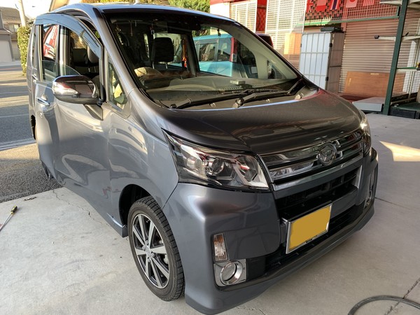 ダイハツ　ムーブ　右フロントドア、フェンダー交換　相模原市