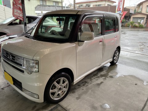 ダイハツ　ムーブコンテ　左フロントドア　リヤドア　ロッカーパネル交換　自費修理　相模原市