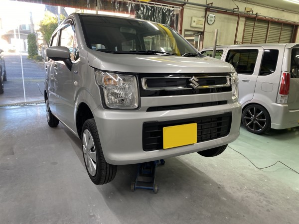 スズキ　ワゴンR　フロントバンパー　スポット補修　相模原市